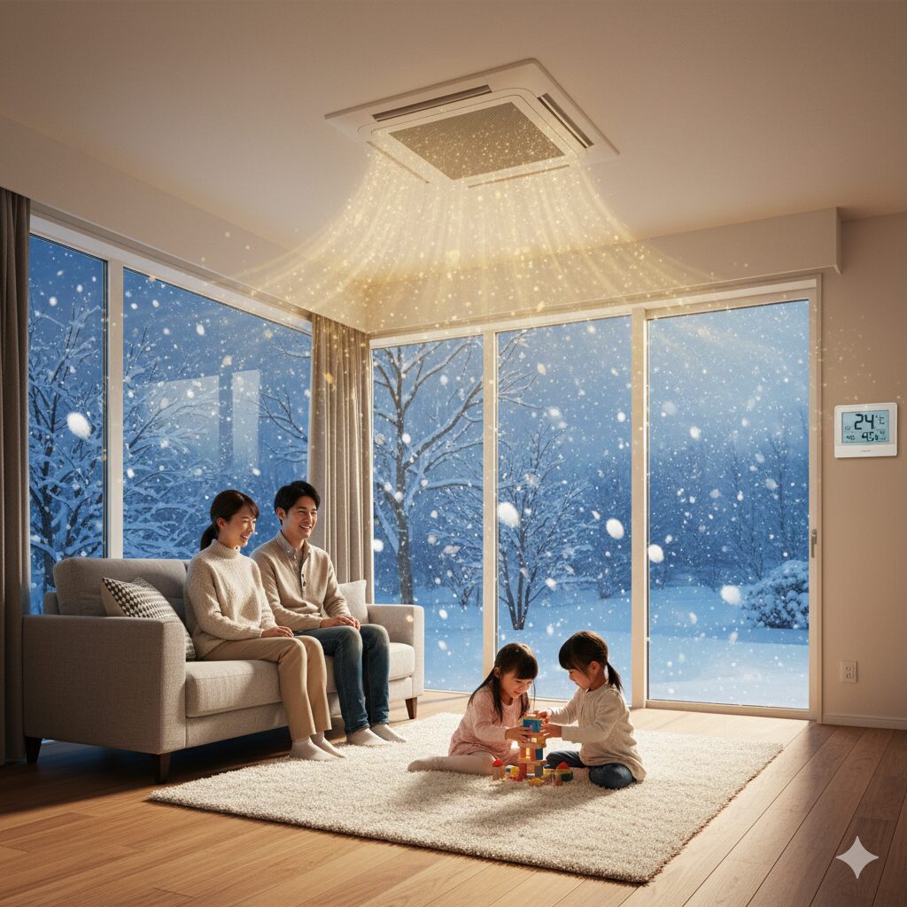 エアコンにおける全館空調「エアシーズン」仕組み