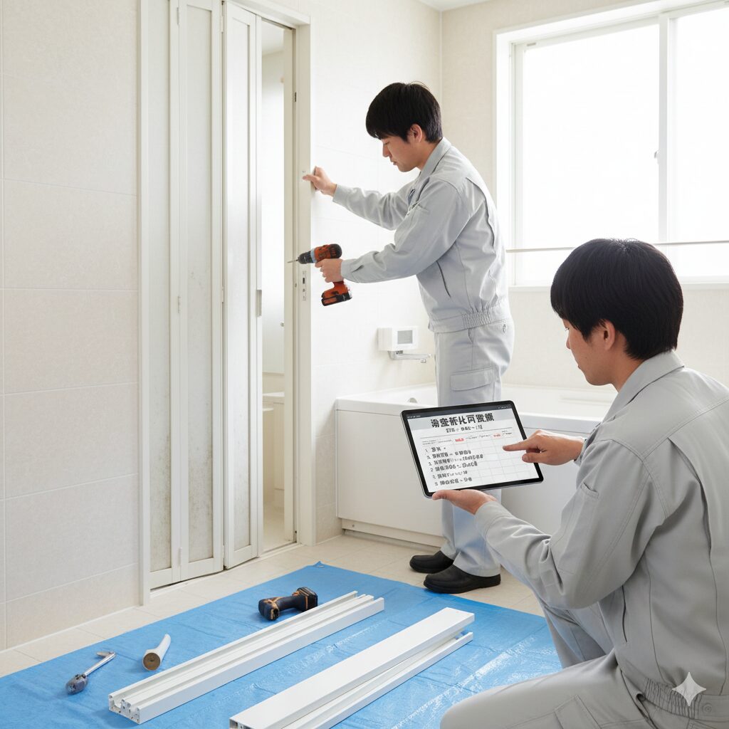 折れ戸の交換費用と工期