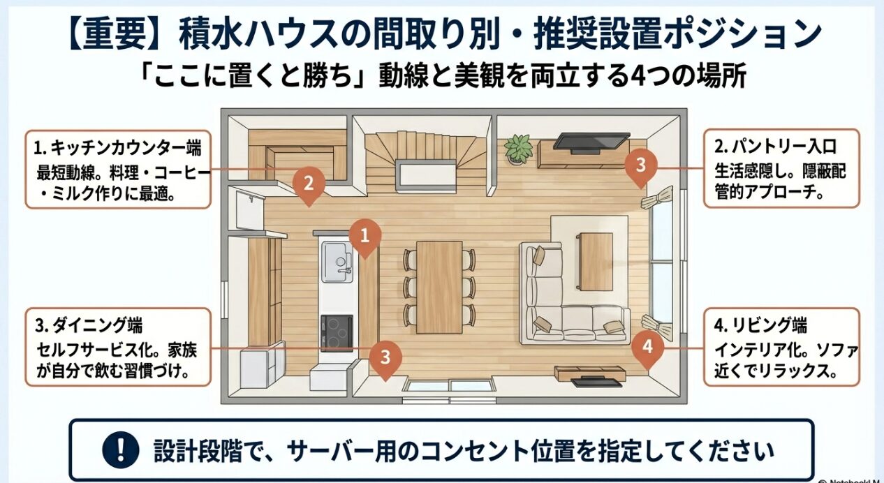 積水ハウスの間取りで「ここに置くと勝ち」おすすめ設置場所 4選