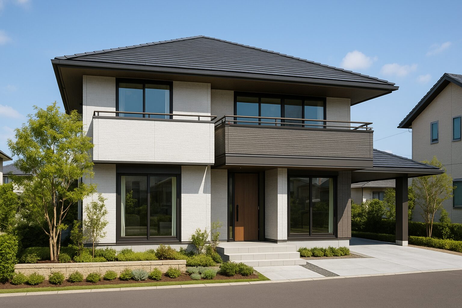 積水ハウスの黒い外観をおしゃれに保つ方法と特徴