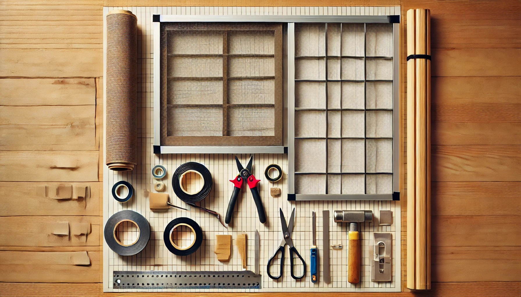 網戸の張り替えDIYと道具