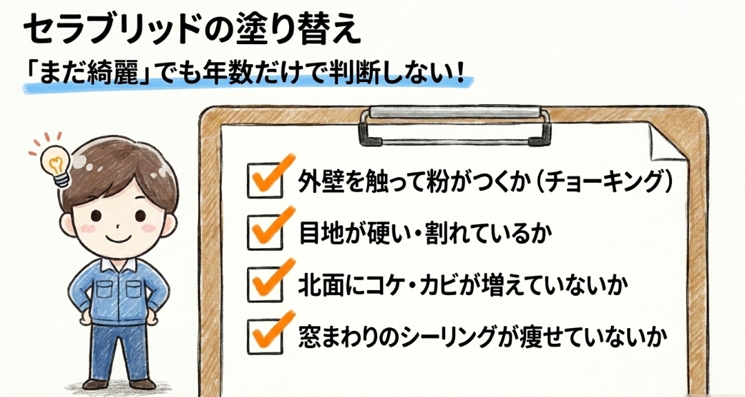 セラブリッドの塗り替え