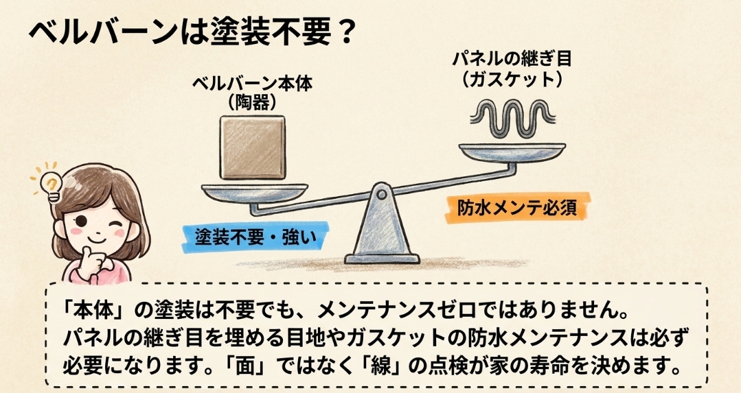 ベルバーンは塗装不要？