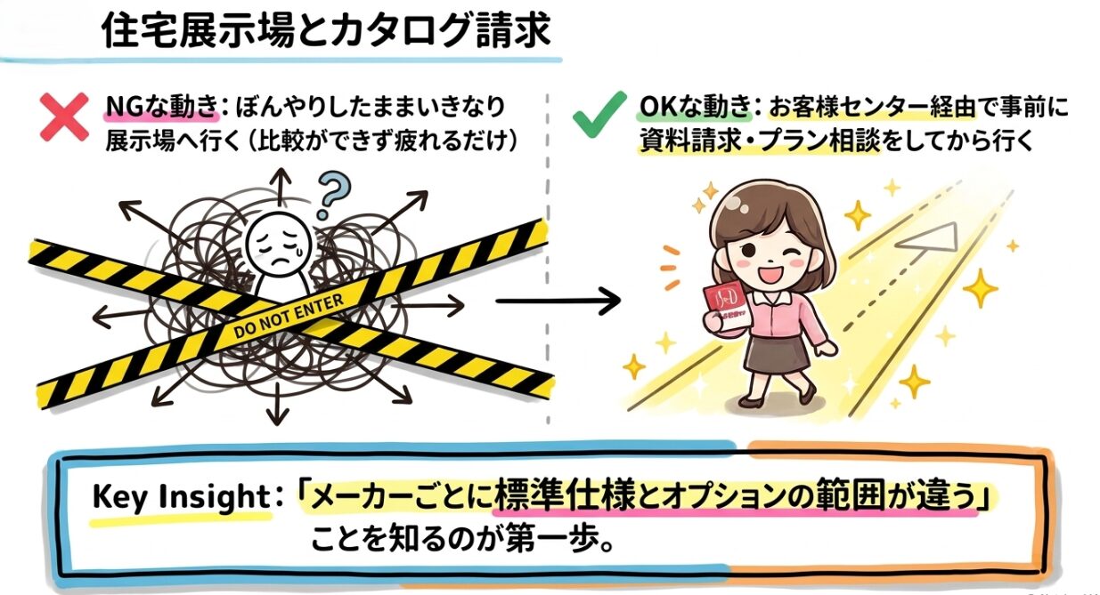 住宅展示場とカタログ請求