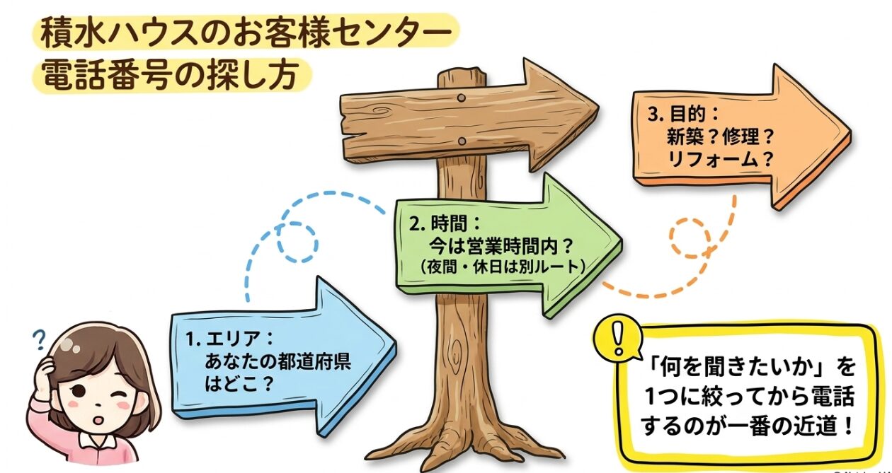 積水ハウスのお客様センター電話番号の探し方