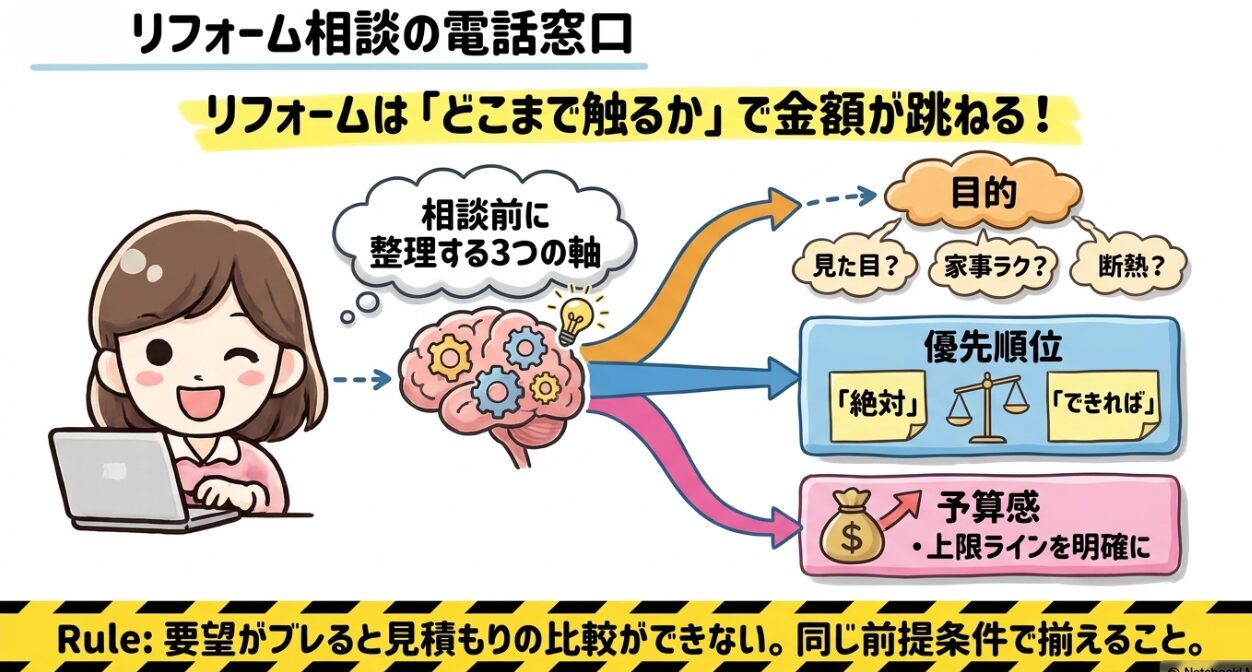 リフォーム相談の電話窓口