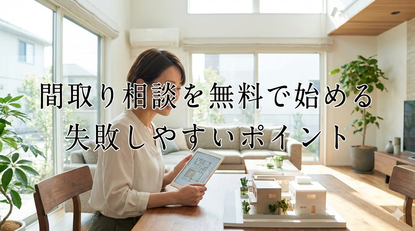 間取り相談を無料で始める方法と失敗しやすいポイント【徹底解説版】