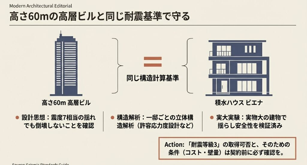 耐震基準60mと実大実験