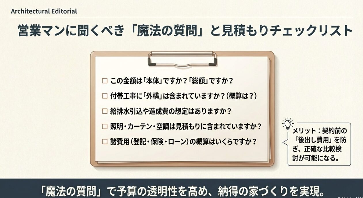 比較で見るべきポイント（坪単価より先に）