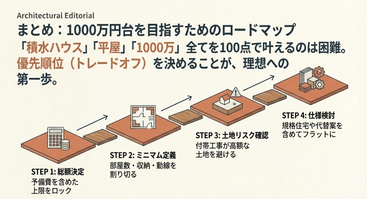 積水ハウスで平屋を1000万円で建てられるのか？の結論