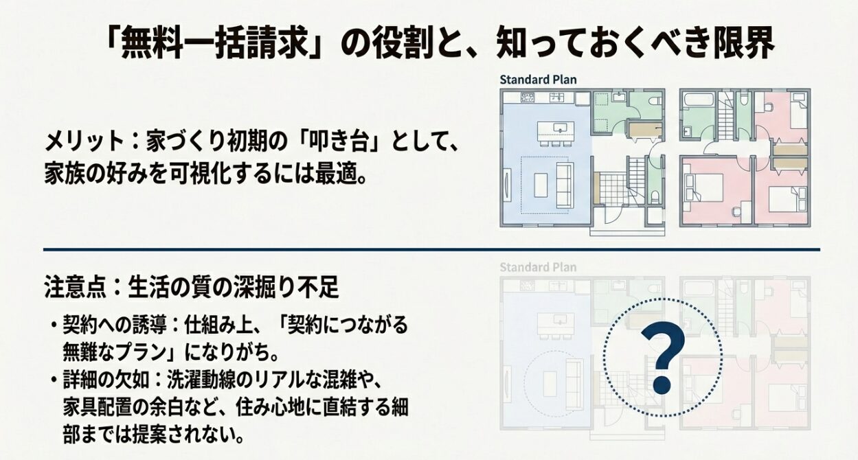 無料の間取り一括請求サービスと比較してわかった「質」の違い