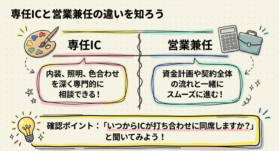 専任ICと営業兼任の違い