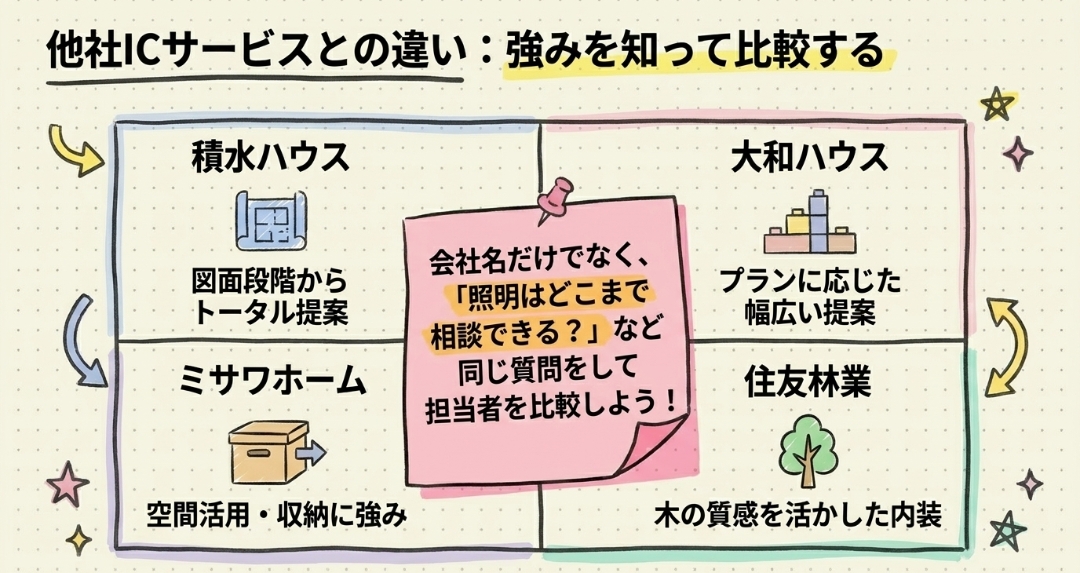 他社ICサービスとの違い