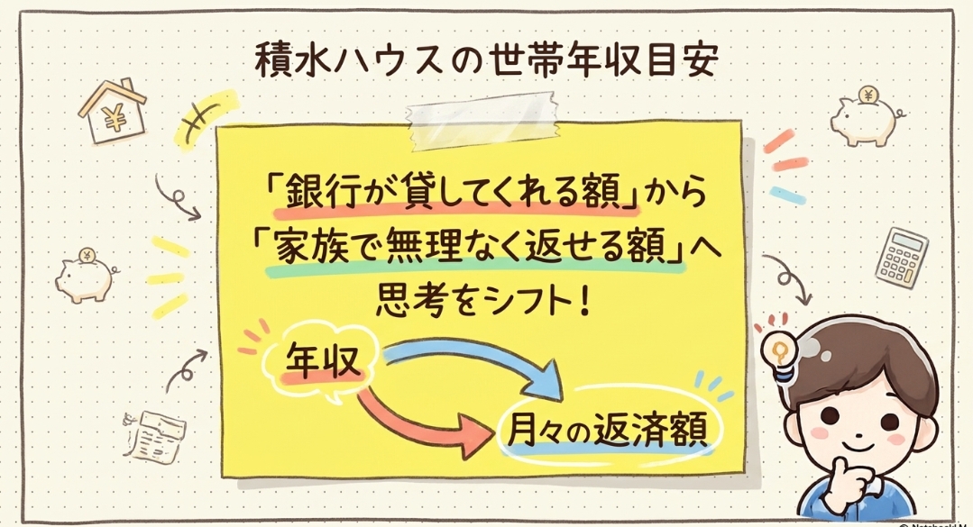 積水ハウスの世帯年収 目安