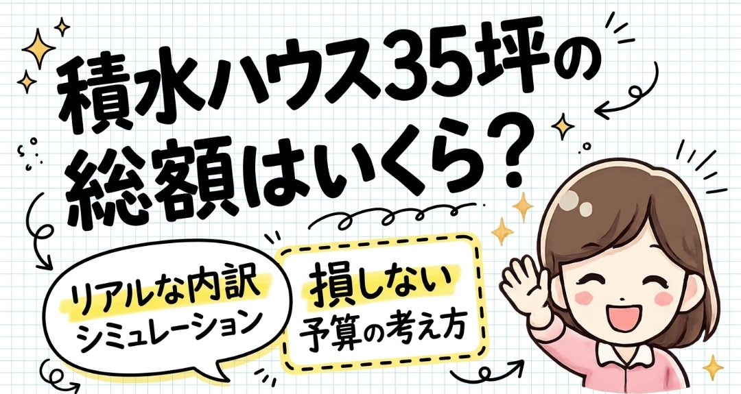 積水ハウス35坪の総額はいくら？リアルな内訳シミュレーションと損しない予算の考え方