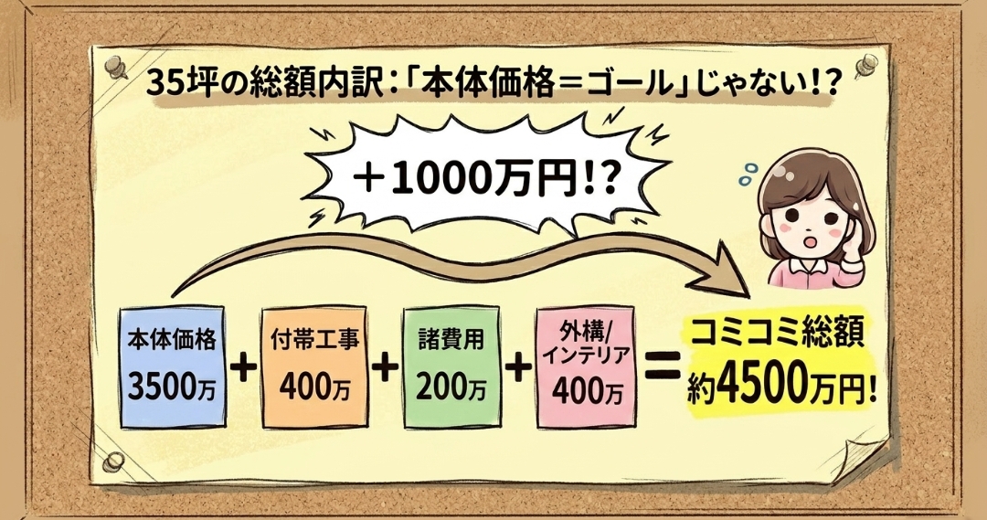 積水ハウス35坪の総額内訳