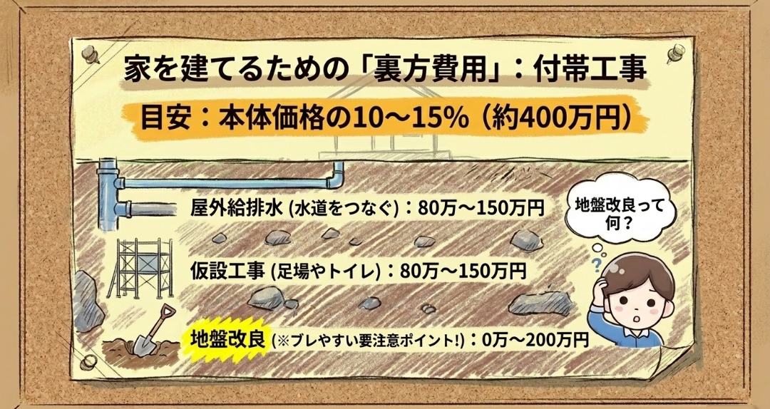付帯工事費の目安と内訳