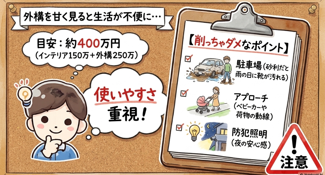 外構費込みの総額差