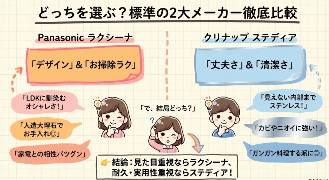積水ハウスのキッチン標準仕様を整理