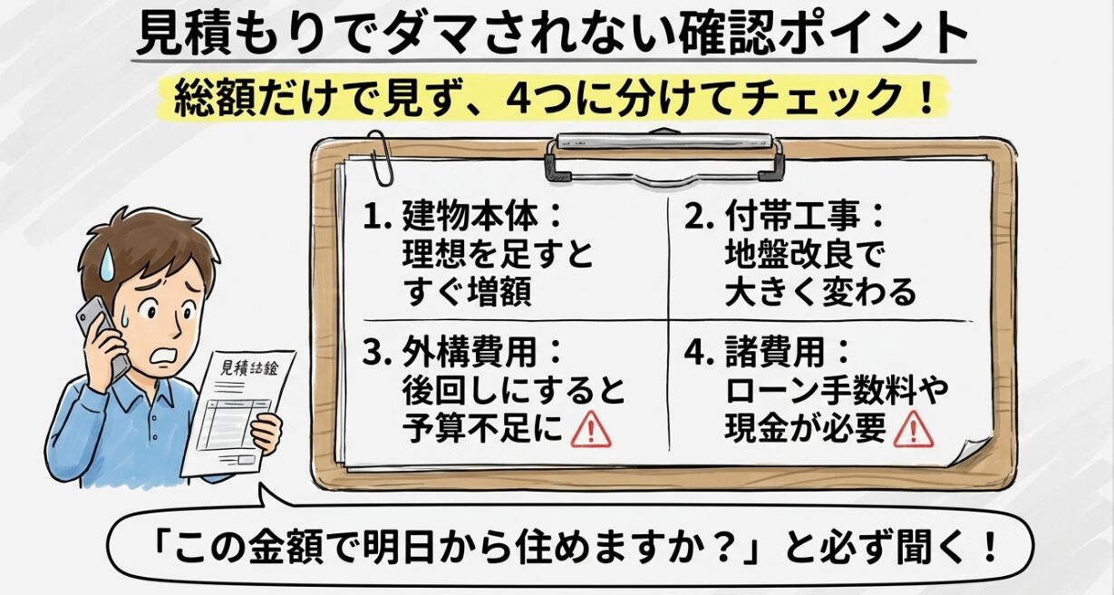 見積もりで注意すべき点