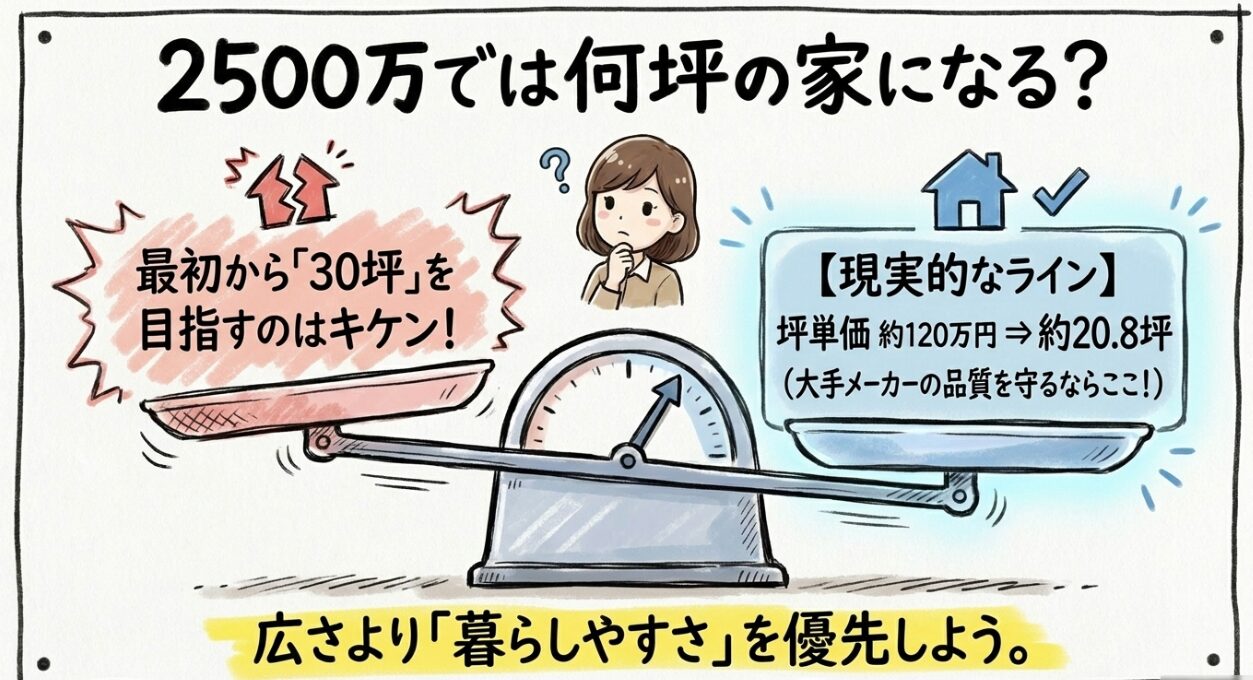 2500万では何坪になるか