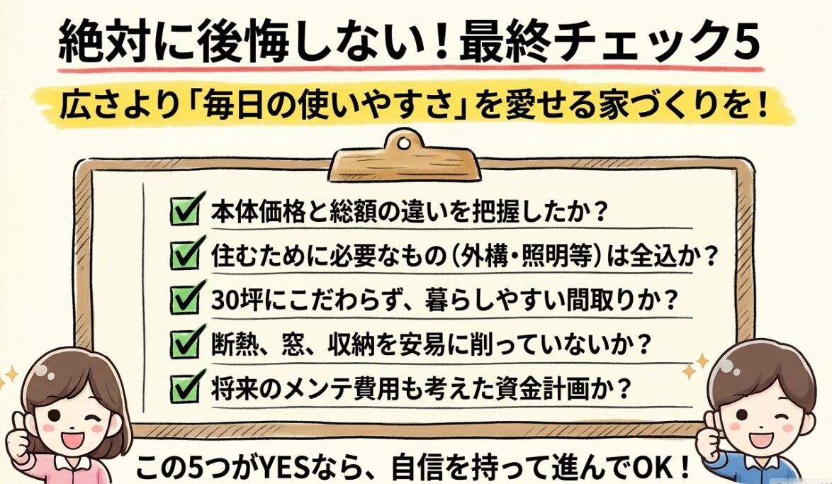 積水ハウス2500万の家後悔の結論
