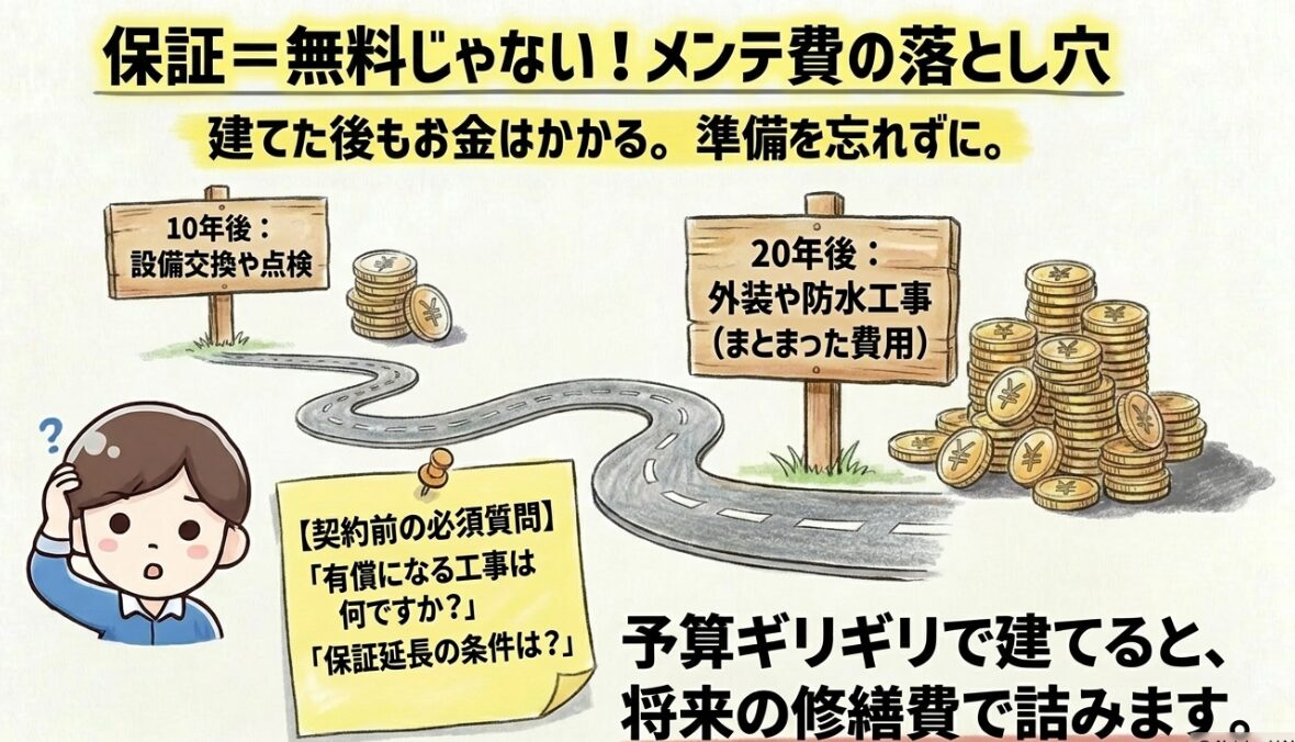 メンテナンス費用の落とし穴
