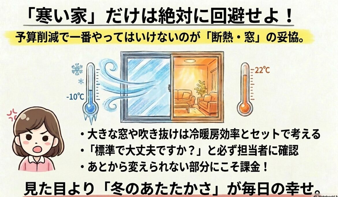 寒い後悔を防ぐ断熱対策