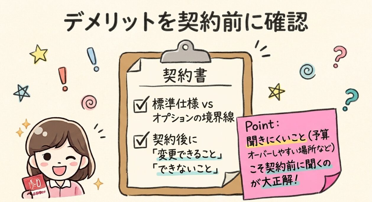 デメリットを契約前に確認