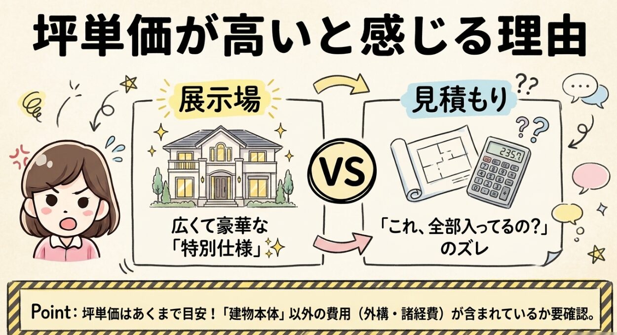 坪単価が高いと感じる理由