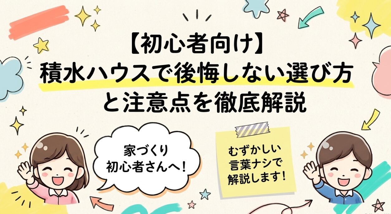 【初心者向け】積水ハウスで後悔しない選び方と注意点を徹底解説