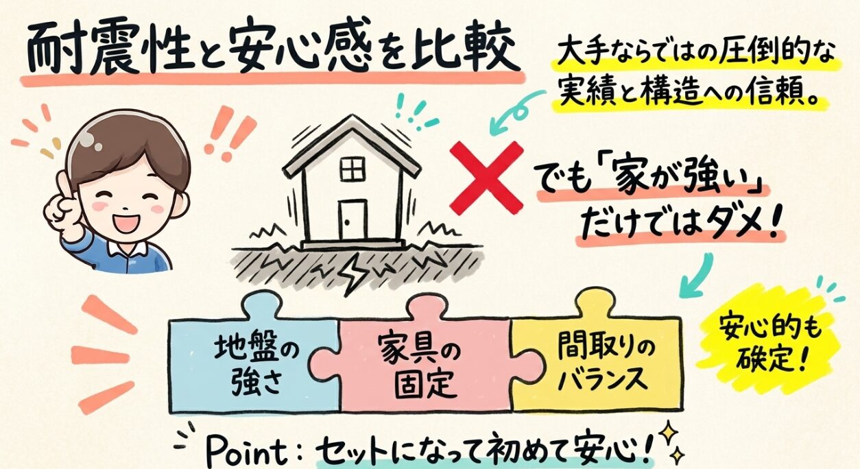耐震性と安心感を比較