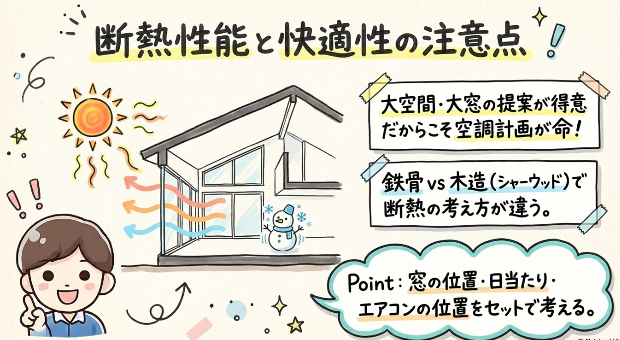 断熱性能と快適性の注意点