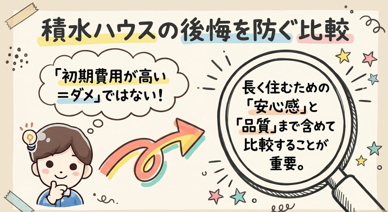 積水ハウスの後悔を防ぐ比較