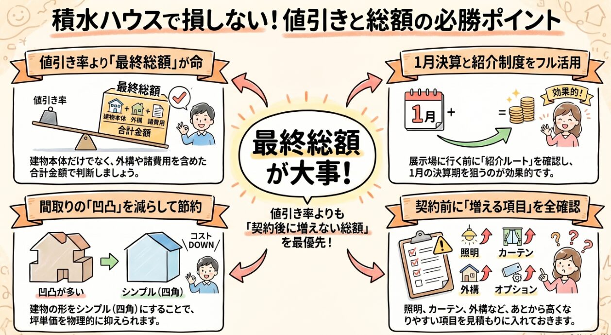 積水ハウスの値引き交渉術！坪単価を抑える5つのポイント　２