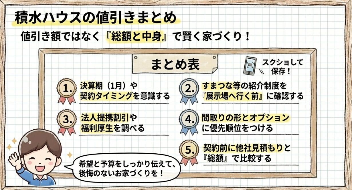 積水ハウスの値引きまとめ