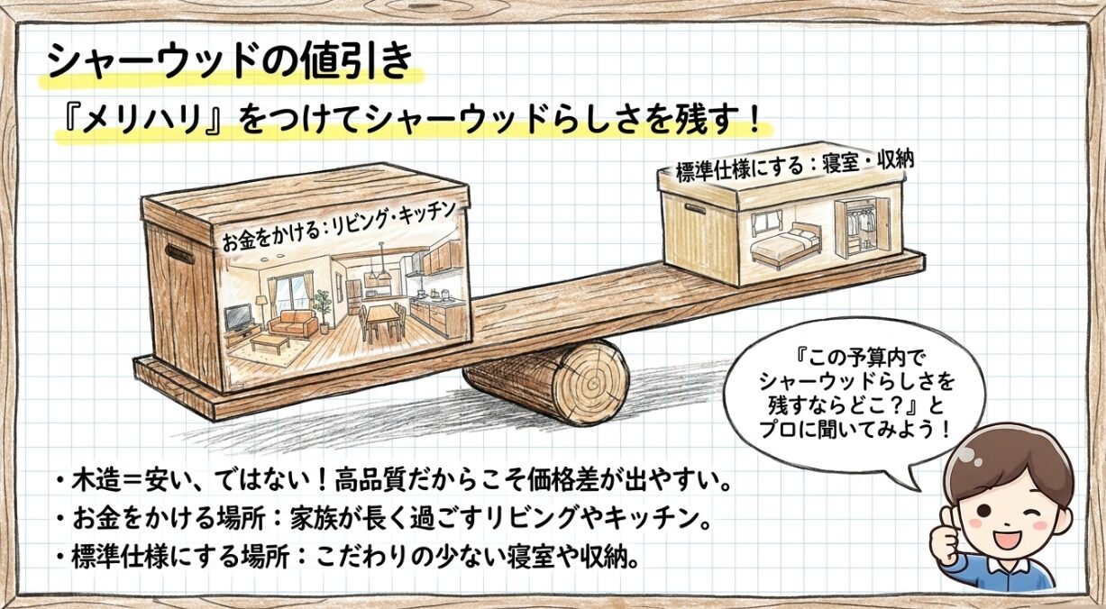 シャーウッドの値引き