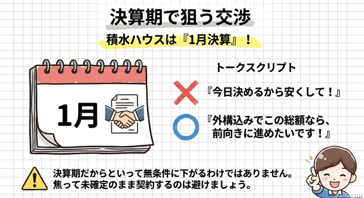 決算期で狙う交渉
