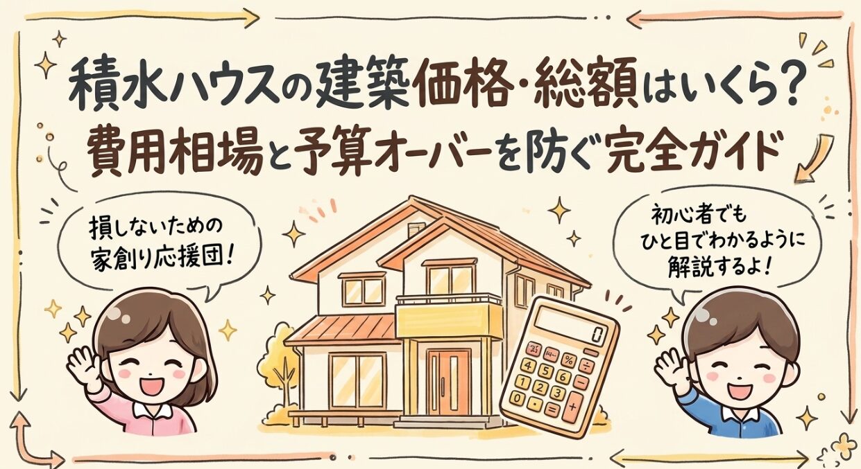 積水ハウスの建築価格・総額はいくら？費用相場と予算オーバーを防ぐ完全ガイド