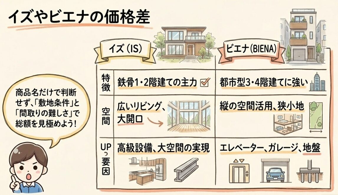 イズやビエナの価格差