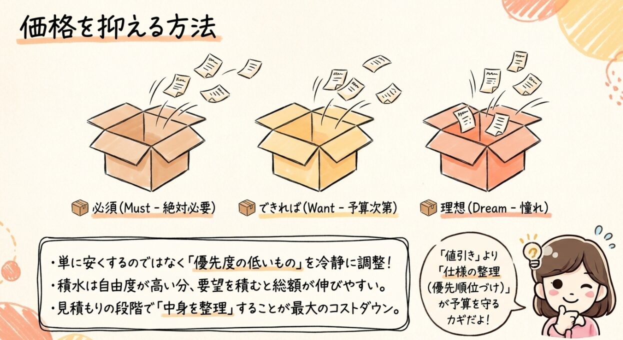 積水ハウスの価格を抑える方法