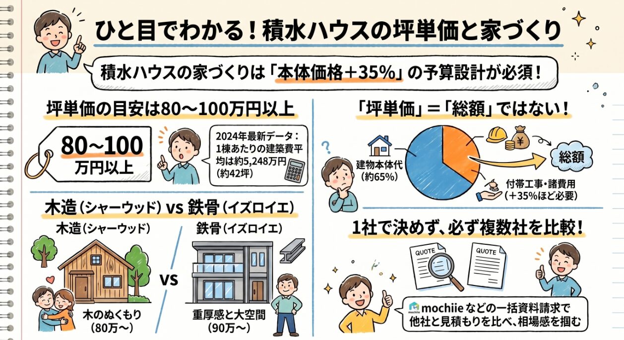 積水ハウスの坪単価・他社比較 完全ガイド【2026年最新版】２