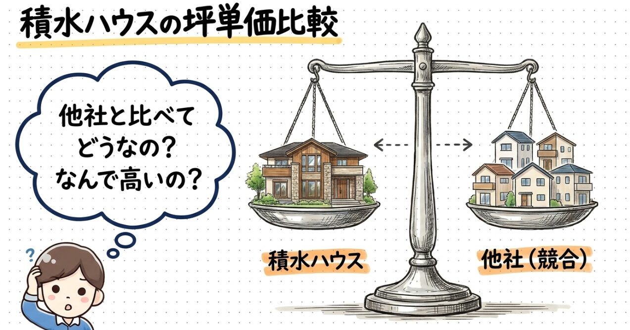 積水ハウスの坪単価比較
