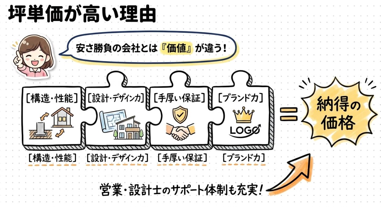 坪単価が高い理由　積水ハウス