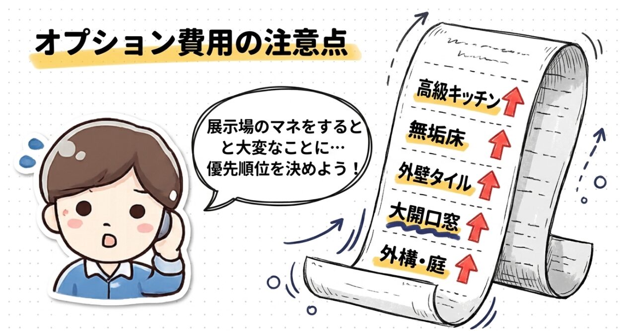 オプション費用の注意点　積水ハウス