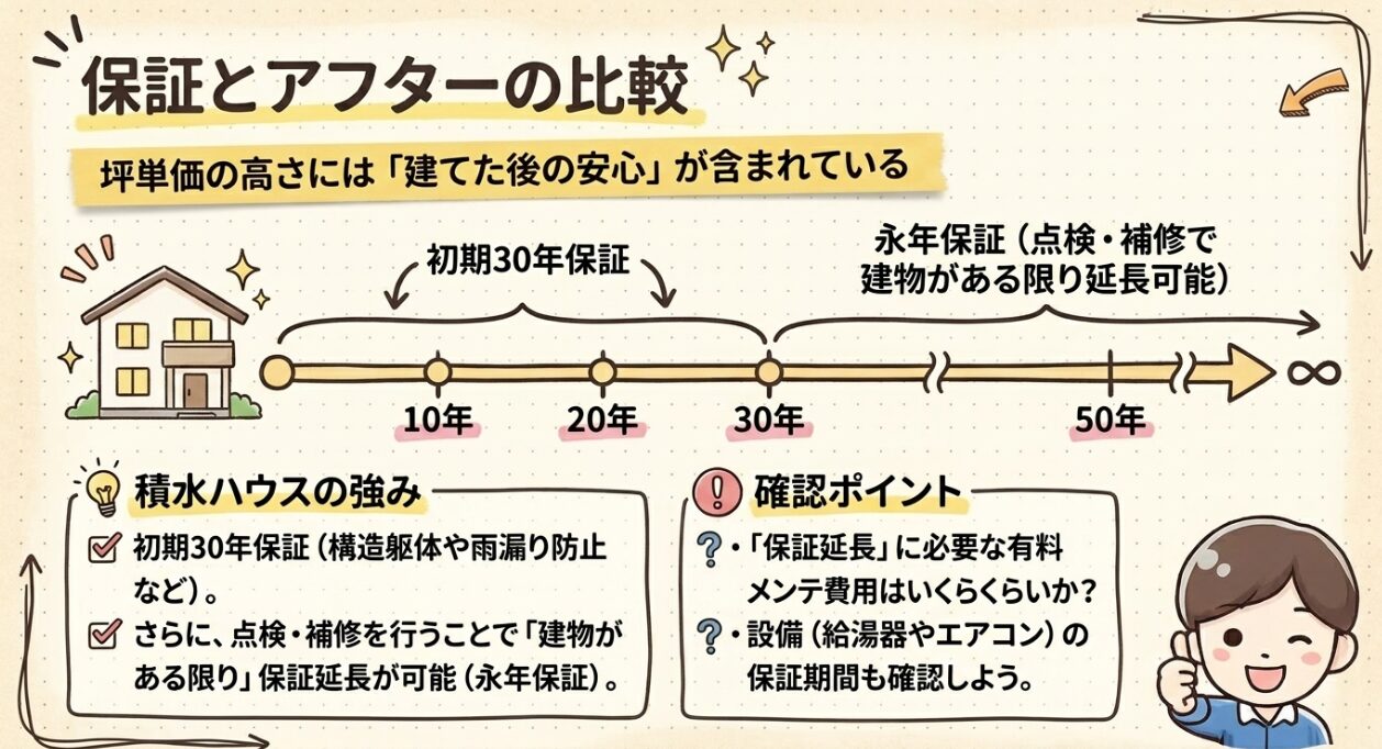 保証とアフター比較
