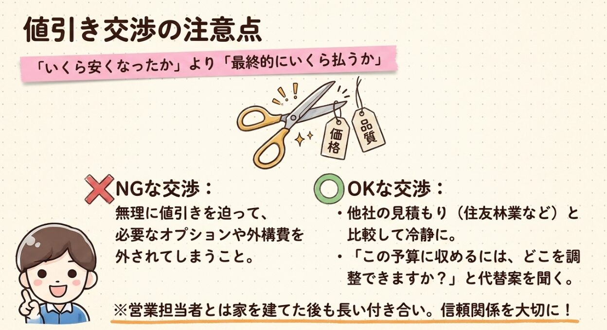 値引き交渉の注意点