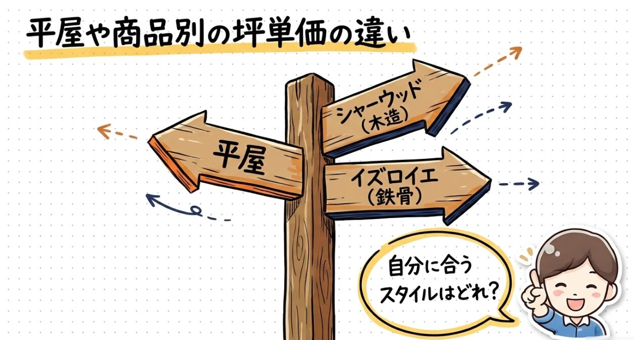 平屋の坪単価と総額　積水ハウス