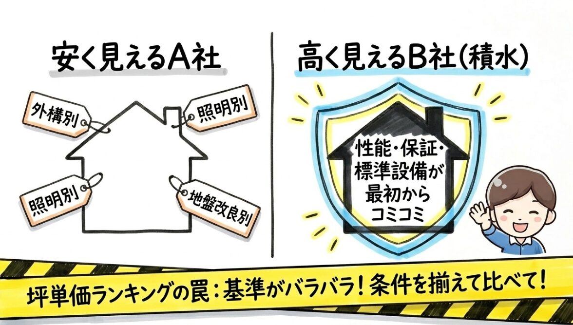 大手ハウスメーカー比較