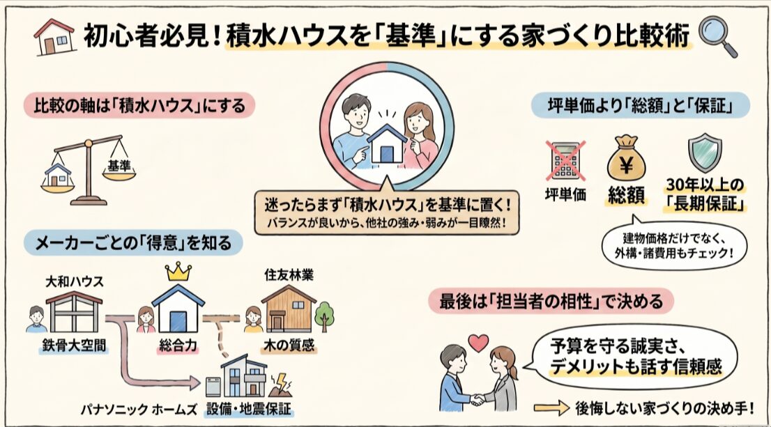 ハウスメーカー2社で迷ったら？後悔しない選び方と比較ポイント　２